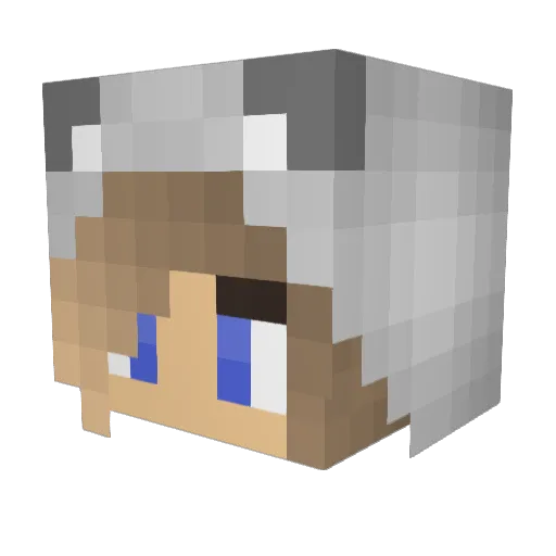 yoan Minecraft avatar head, 3D render