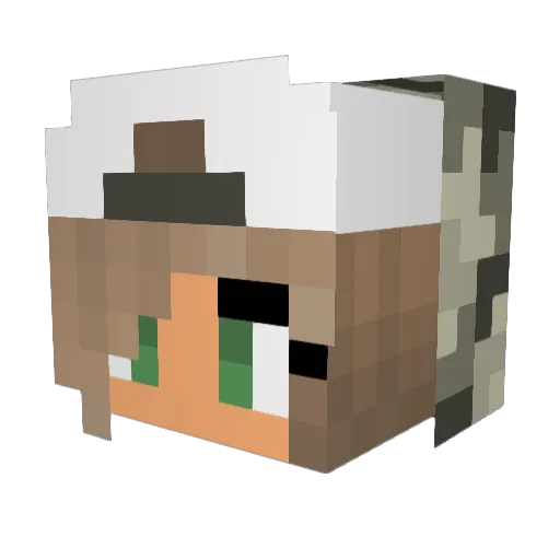 yoapong159 Minecraft avatar head, 3D render