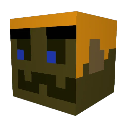 yoav08 Minecraft avatar head, 3D render