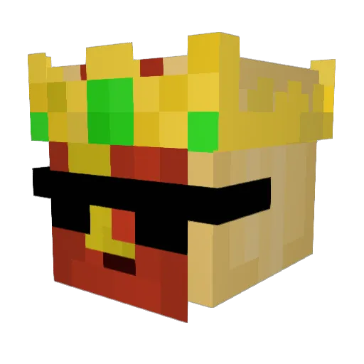 yoavNir Minecraft avatar head, 3D render