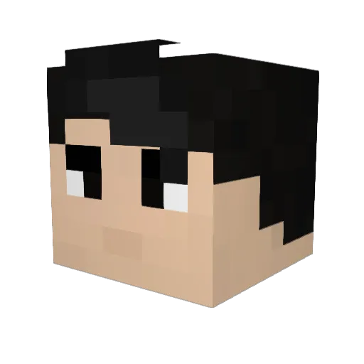 yoav_tc Minecraft avatar head, 3D render