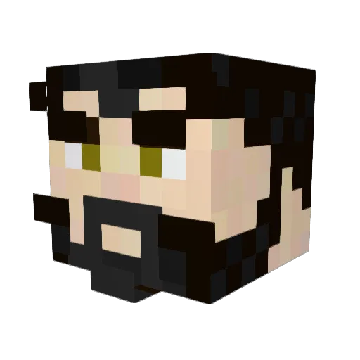 yoavzilberberg Minecraft avatar head, 3D render