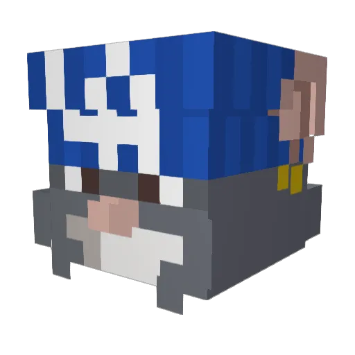 yobanirrtgaming Minecraft avatar head, 3D render