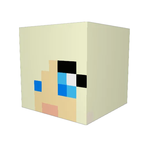 yobdiggs Minecraft avatar head, 3D render
