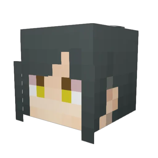yobito11 Minecraft avatar head, 3D render