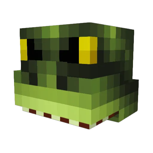 yoclup Minecraft avatar head, 3D render