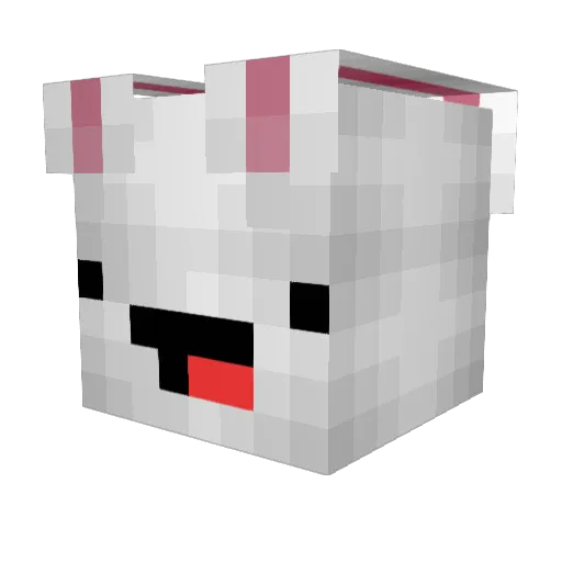 yocold Minecraft avatar head, 3D render