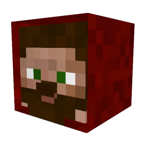 yocxl Minecraft avatar head, 3D render