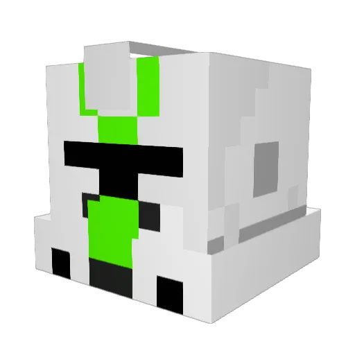 yoda2506 Minecraft avatar head, 3D render