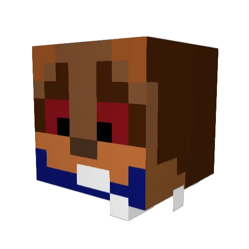 yodajack Minecraft avatar head, 3D render