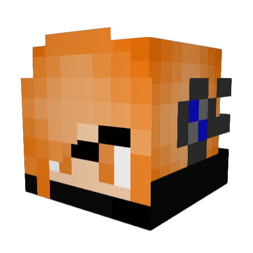yodaleMAN Minecraft avatar head, 3D render