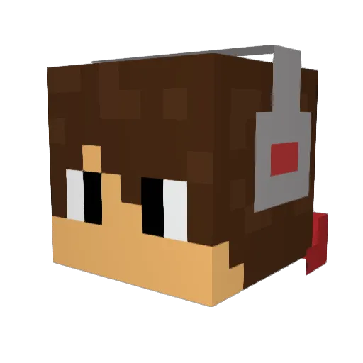 yodamansam Minecraft avatar head, 3D render