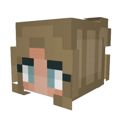 yoey1 Minecraft avatar head, 3D render