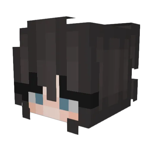 yoeyoo Minecraft avatar head, 3D render