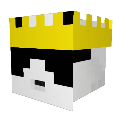 yofavoritepanda Minecraft avatar head, 3D render