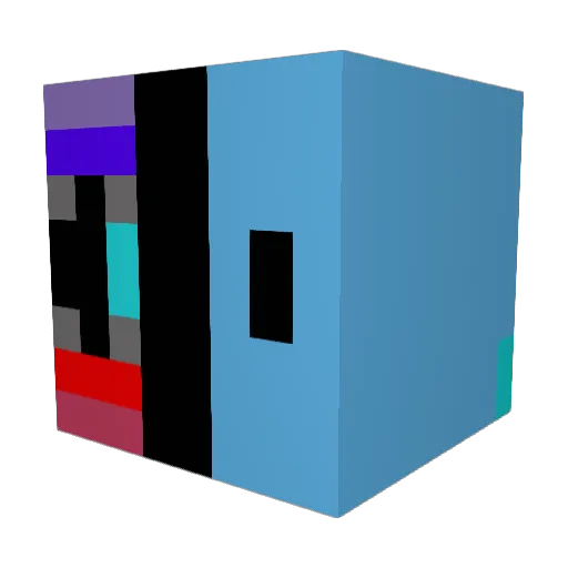 yofdzke Minecraft avatar head, 3D render