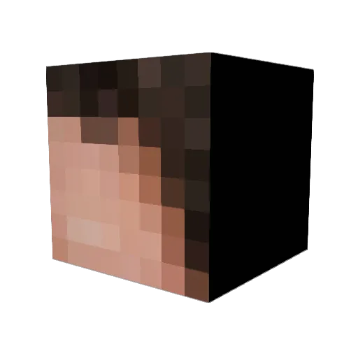yofrodi Minecraft avatar head, 3D render