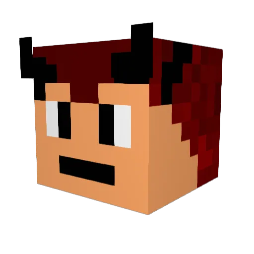 yogdragon Minecraft avatar head, 3D render