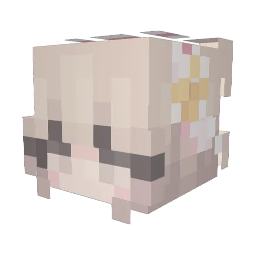 yogurtberry Minecraft avatar head, 3D render