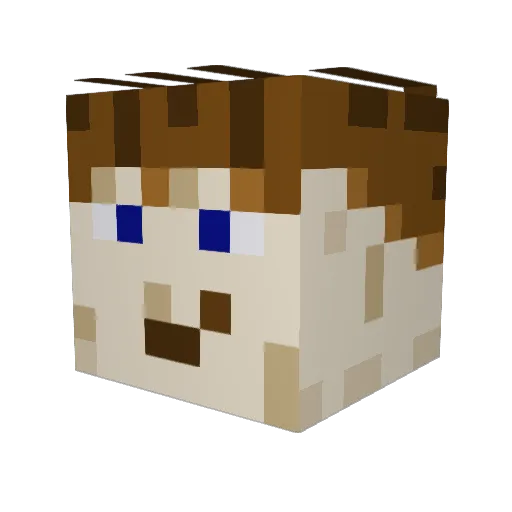 yohan_20 Minecraft avatar head, 3D render