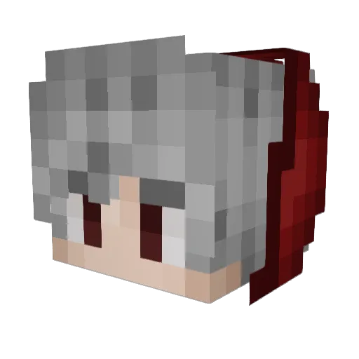 yohannn Minecraft avatar head, 3D render