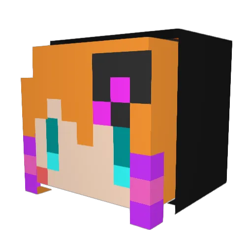 yohato Minecraft avatar head, 3D render