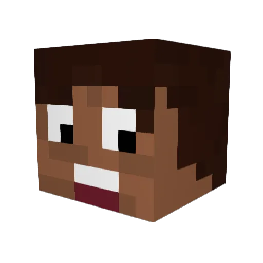 yohh__ Minecraft avatar head, 3D render