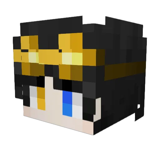 yoho_hoy Minecraft avatar head, 3D render