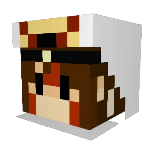 yoichito Minecraft avatar head, 3D render