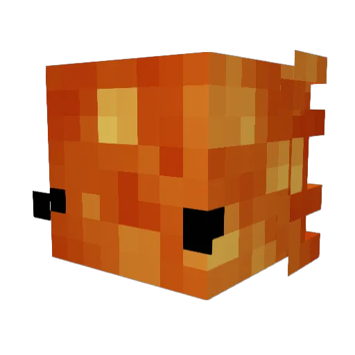 yoiiiiiii Minecraft avatar head, 3D render