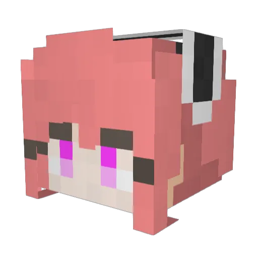 yois21 Minecraft avatar head, 3D render