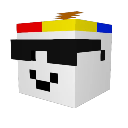 yojisyyko_ Minecraft avatar head, 3D render
