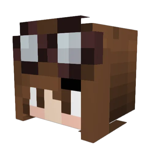yokai1235 Minecraft avatar head, 3D render