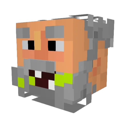 yokedodge Minecraft avatar head, 3D render