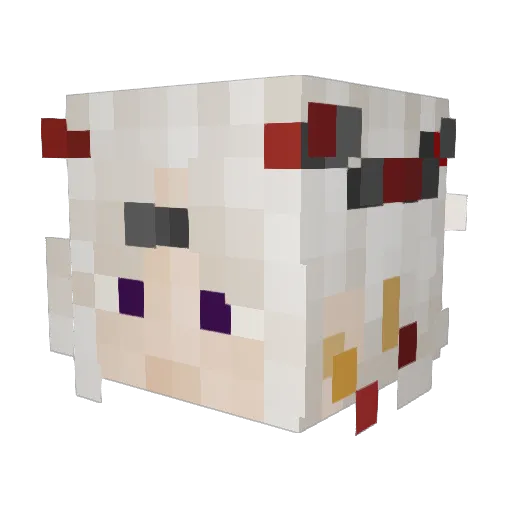yokezlol Minecraft avatar head, 3D render