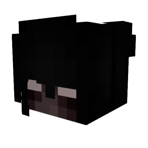 yokigore Minecraft avatar head, 3D render