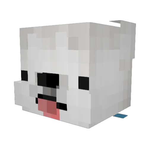 yoko408 Minecraft avatar head, 3D render