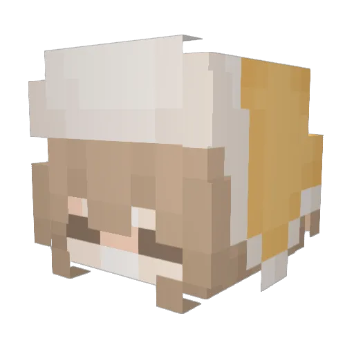 yokoniii1 Minecraft avatar head, 3D render