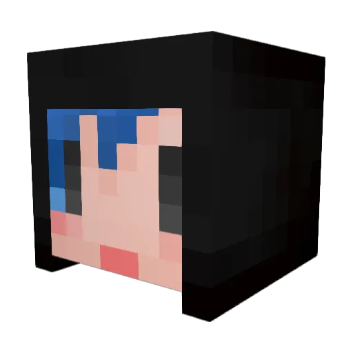 yokoshiro Minecraft avatar head, 3D render