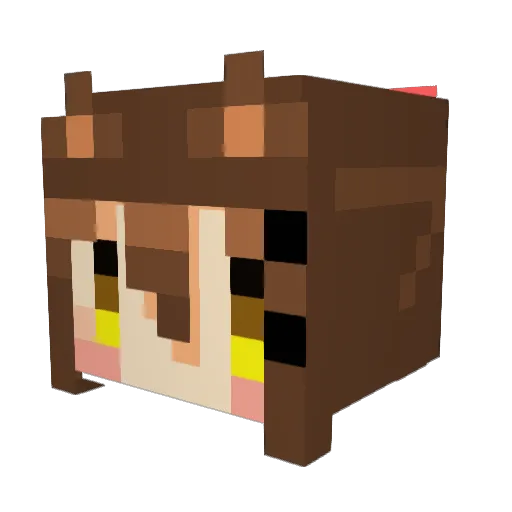 yokoto330 Minecraft avatar head, 3D render
