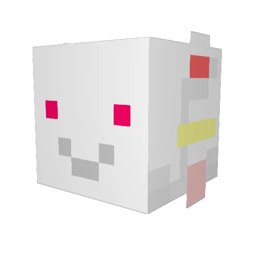 yokoyamo Minecraft avatar head, 3D render