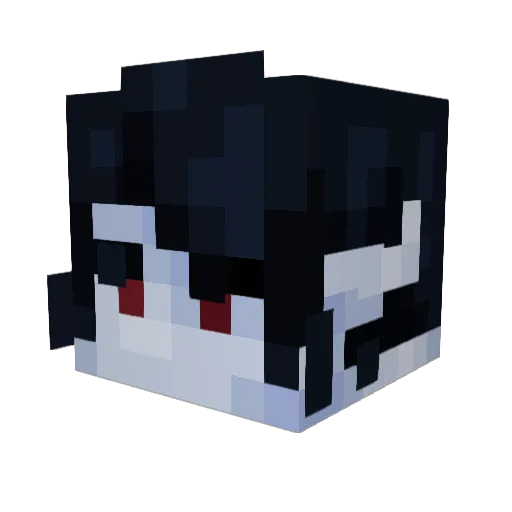 yokuro000 Minecraft avatar head, 3D render