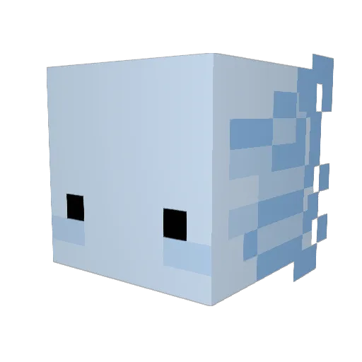 yokylo Minecraft avatar head, 3D render