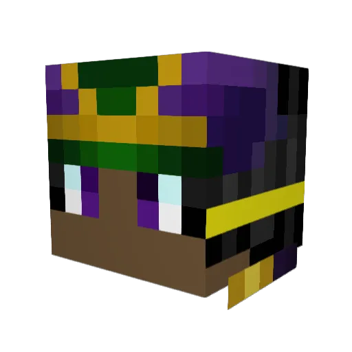 yokyrohs Minecraft avatar head, 3D render
