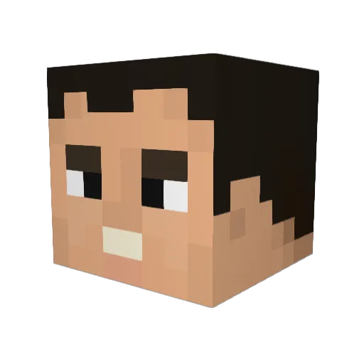 yolabanane Minecraft avatar head, 3D render