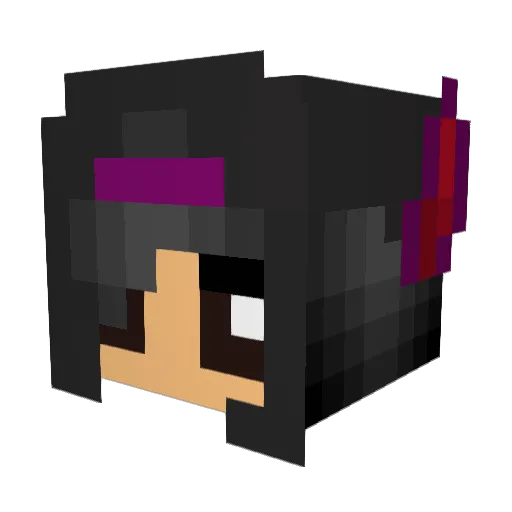 yoliwis Minecraft avatar head, 3D render