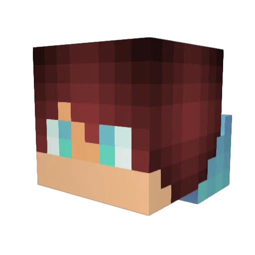yolk28 Minecraft avatar head, 3D render