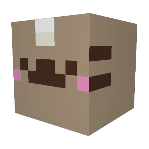 yolkspeedy Minecraft avatar head, 3D render