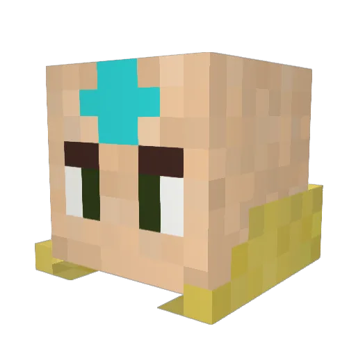 yolo_Np Minecraft avatar head, 3D render