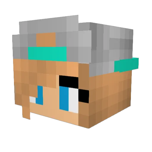 yolo_isi Minecraft avatar head, 3D render